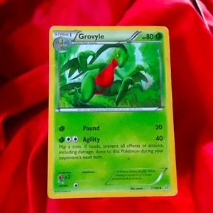 Pokemon grovyle stage 1 card